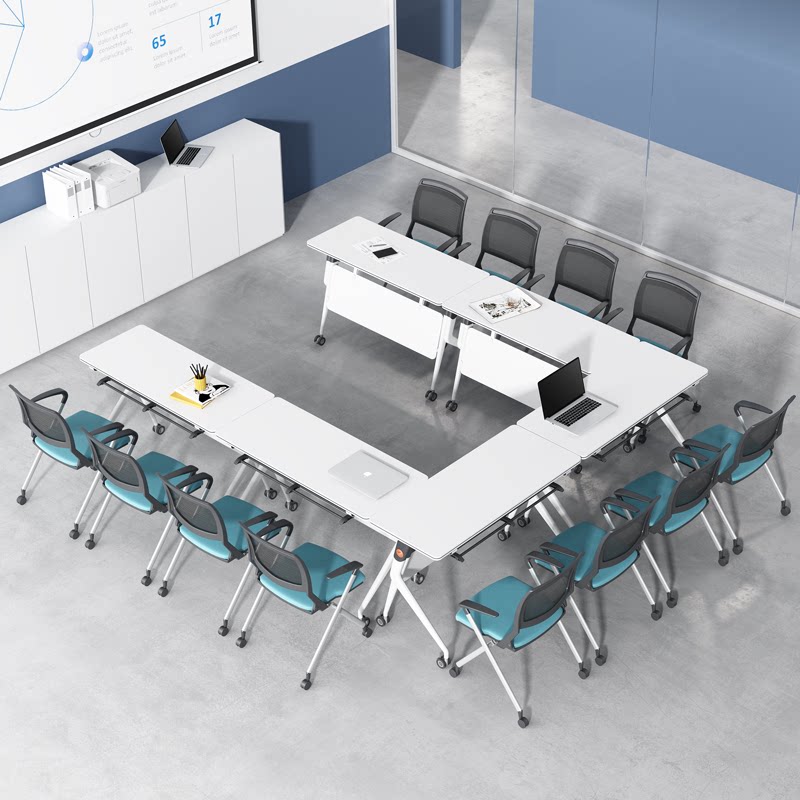 Sant' Ormandis Office furniture Folds Mobile Training Room Splicing Modern Minima Meeting Table Strip Table