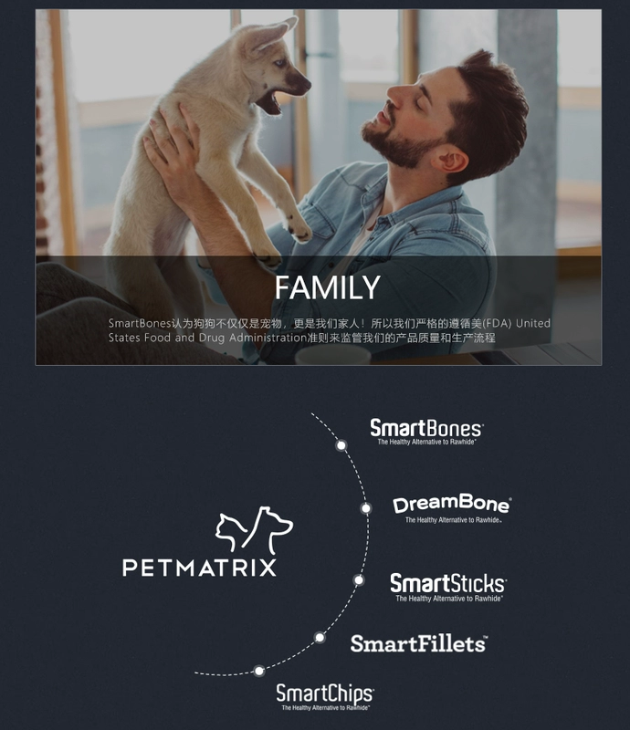 Smartbones dog mol mol nhai đồ ăn nhẹ thú cưng xương chó Teddy Anzhen sạch răng khối lượng 16