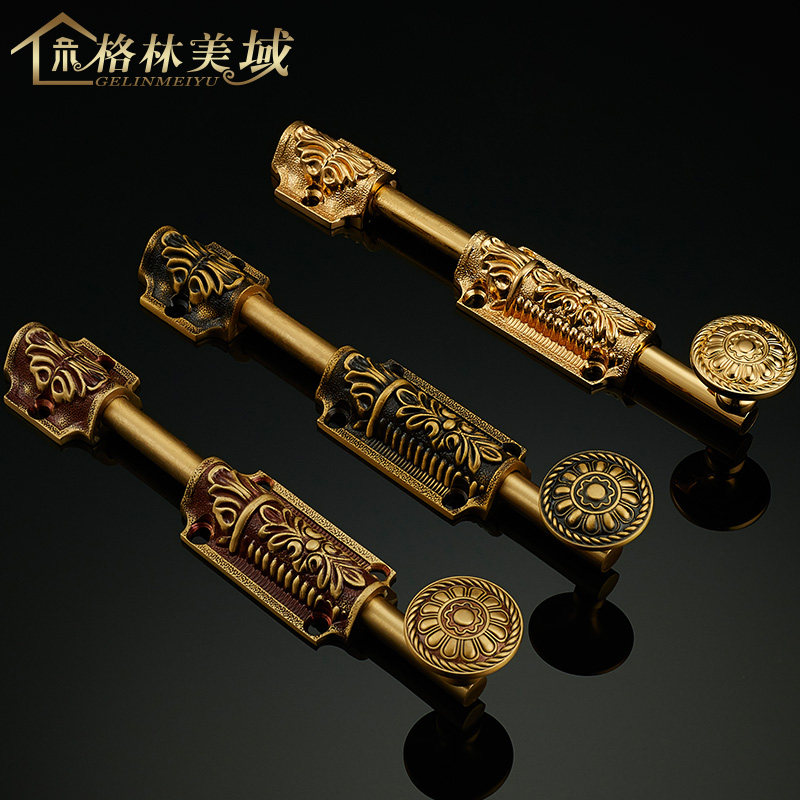 Grimmelin Open frame latch All copper vintage latch European antique latch Wooden door latch Copper latch