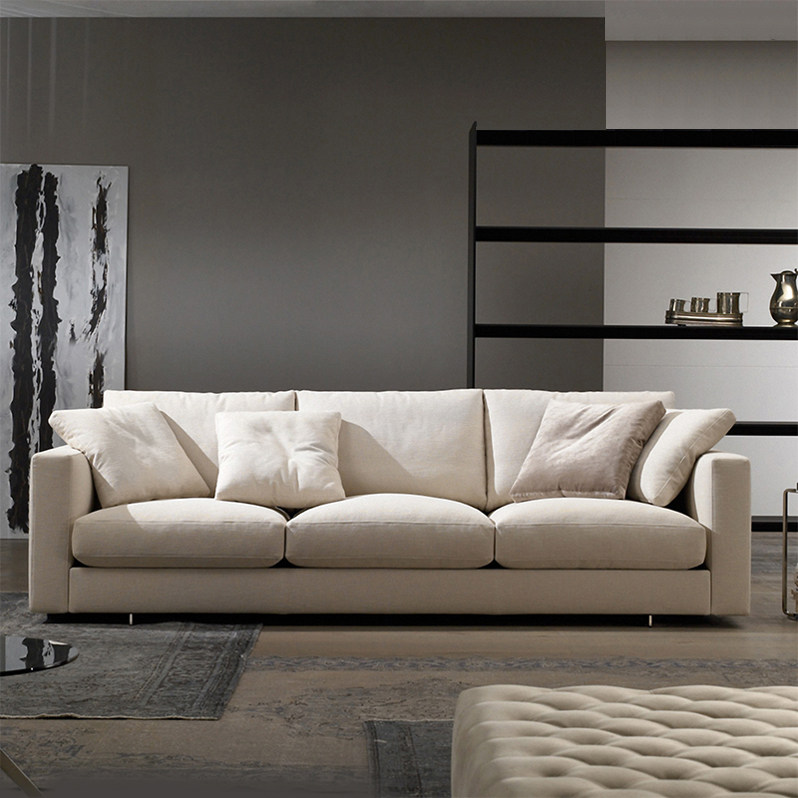 Nordic Sofa Waterproof Removable for a small family type Living room latex trio bit modern minimalist fabric sofa