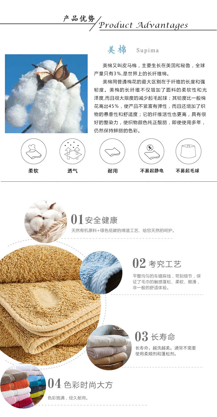 Anh Christy tối cao Pima Cotton Supima bông khăn bông khăn đơn nạp Hoa Kỳ - Khăn tắm / áo choàng tắm khăn tắm xô