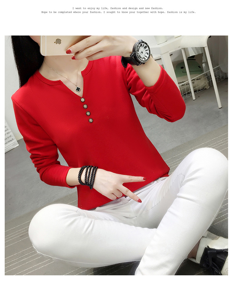 Mùa thu đông dày cộng với nhung trung niên thời trang mẹ mặc đồ lót ấm XL áo sơ mi chạm đáy 200 kg áo thu đông nam nữ