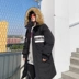 Áo khoác nam mùa đông trùm đầu phiên bản Hàn Quốc của phần dài áo khoác cotton thanh niên lỏng lẻo quần áo thủy triều thương hiệu lớn áo lông cổ áo quần áo nam - Bông áo khoác nam cao cấp Bông