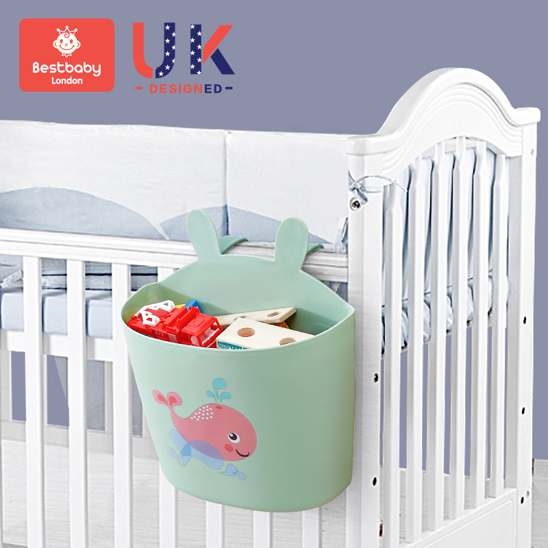 Crib hanging bag hanging basket bedside storage bag children's multifunctional washable diaper storage bag bedside storage bag