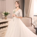 Wedding 2020 mới Hepburn cô dâu kéo đuôi công chúa giấc mơ đám cưới sang trọng của Hàn Quốc phiên bản của mỏng siêu cổ tích đơn giản màu trắng 