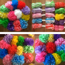 Large cheerleading flower ball handle color ball cheerleading flower ball cheerleading ring dance aerobics square dance hand flower