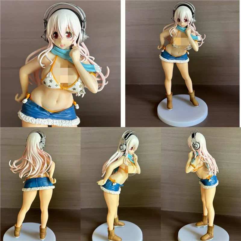 Фигурка Guangu Super Sonico ручной работы, двухмерная сценка, варианты окраса (12,5×7×14,5 см)