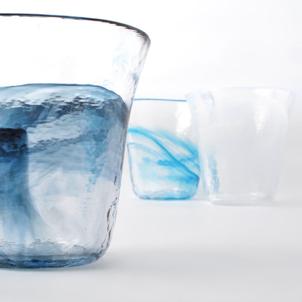 Spot Japan Imports Moon Night Wildwork Room handmade firing small number fainting green black Two-color hammer wood grain glass cup-Taobao