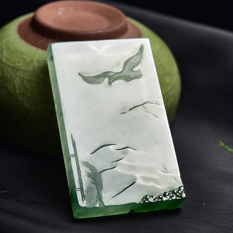 Best Jiajia Jadeite private custom-made natural A-quality jadeite wool raw stone landscape brand design reference famous master craftsman