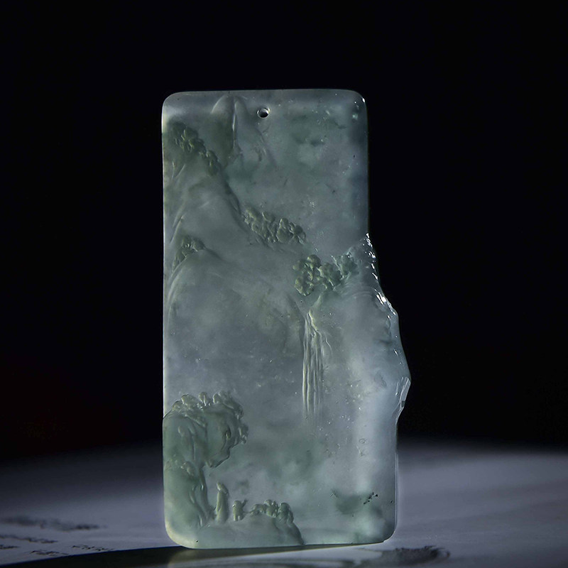 Preferably Jiajia Emerald Private Customized Natural A Cargo Emerald Mao Raw Stone Mountain Waterboard Design Reference Master