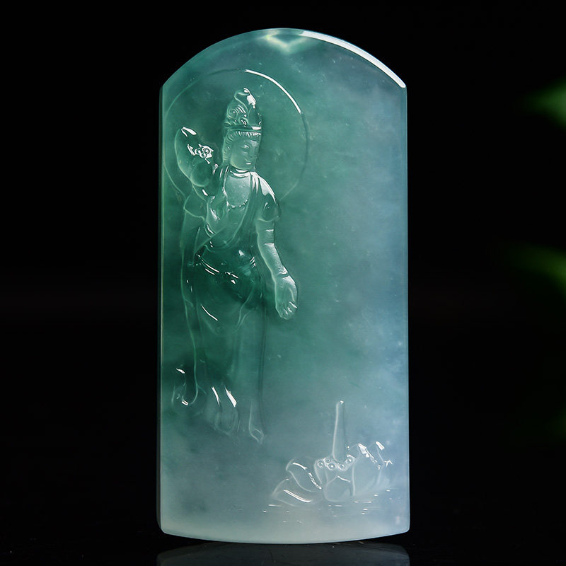 Preferably Jiajia Emerald Private bookings Natural Myanmar A cargo Emerald Mao Station Guanyin Design Reference Studio