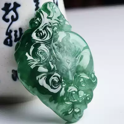 Jiajia Jade private custom natural A goods Jade wool Nine-Tailed Fox design reference master work Price