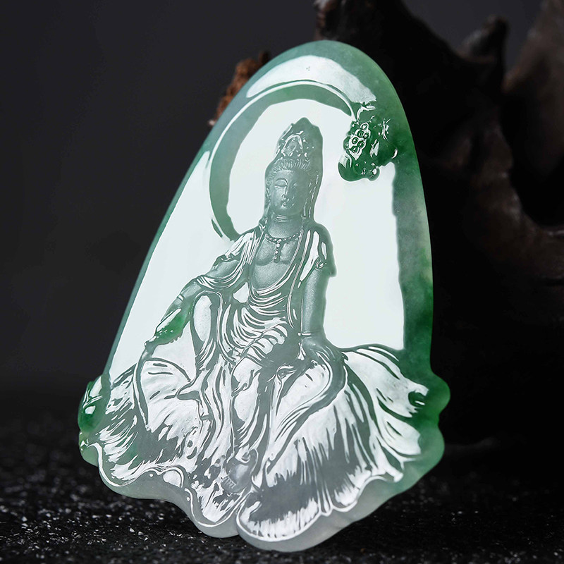 Jia Jia Emerald Private Custom Natural A Cargo Emerald Mao is expected to be at Guanyin Design Reference Name Division I Work Industry Price