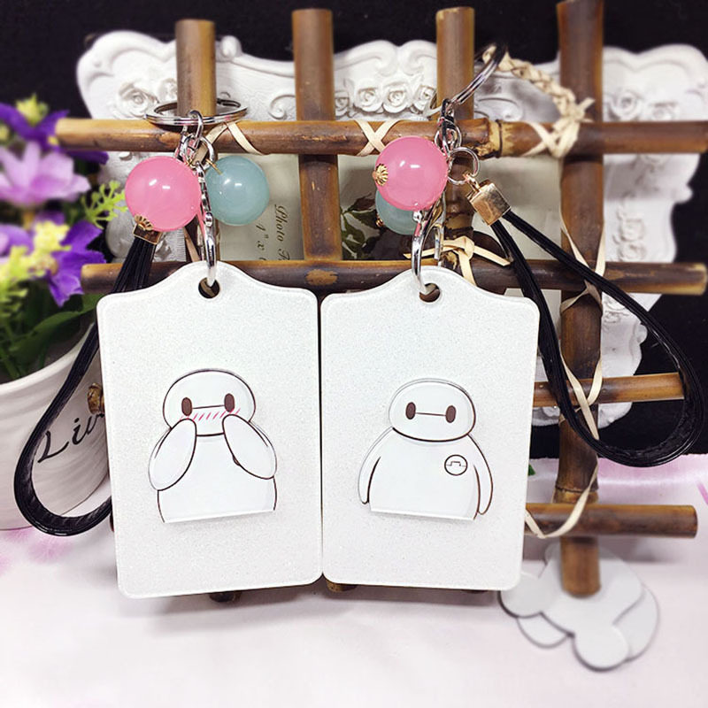 Large white key buckle student male and female creative couple documents cutting sleeve meal card subway IC access control bus cutting sleeve