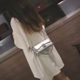 Серебряная небольшая сумка, элитная сумка через плечо, изысканный стиль