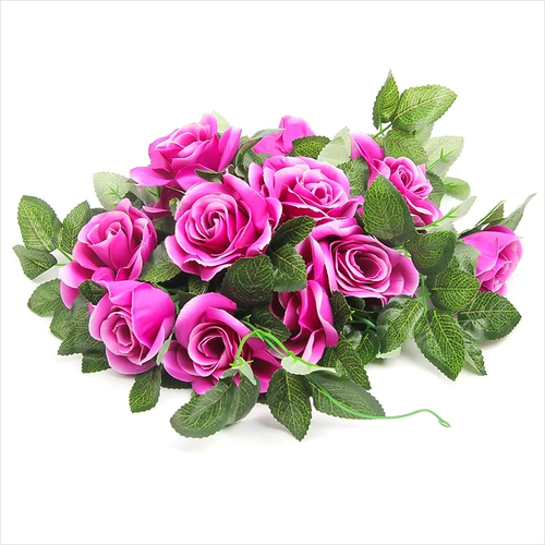 Имитация цветочные струны стринки обертывание потолочного отделка фальшивая роза Гостиная