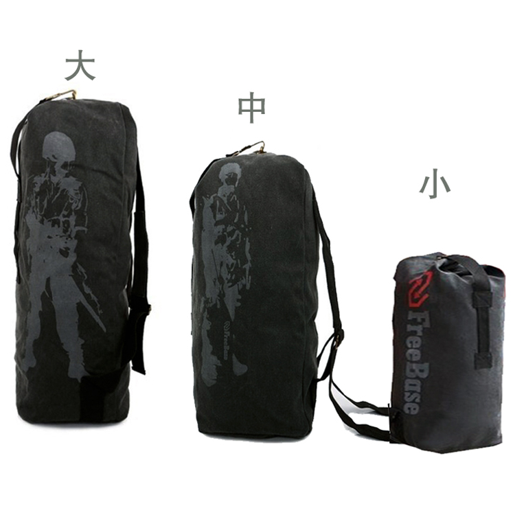 Photography bag men's and women's backpack canvas large-capacity bucket bag outdoor moving tent travel military bag multi-function