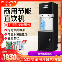 Intelligent commercial direct drinking water dispenser Vertical reverse osmosis filtration water purifier Factory workshop with step-type water dispenser