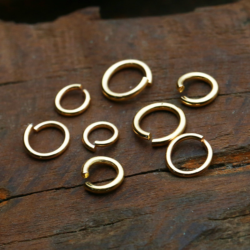 Niu blunt Seiko Takahashi opening gold ring 18k gold opening ring necklace connection ring buckle DIY small accessories accessories