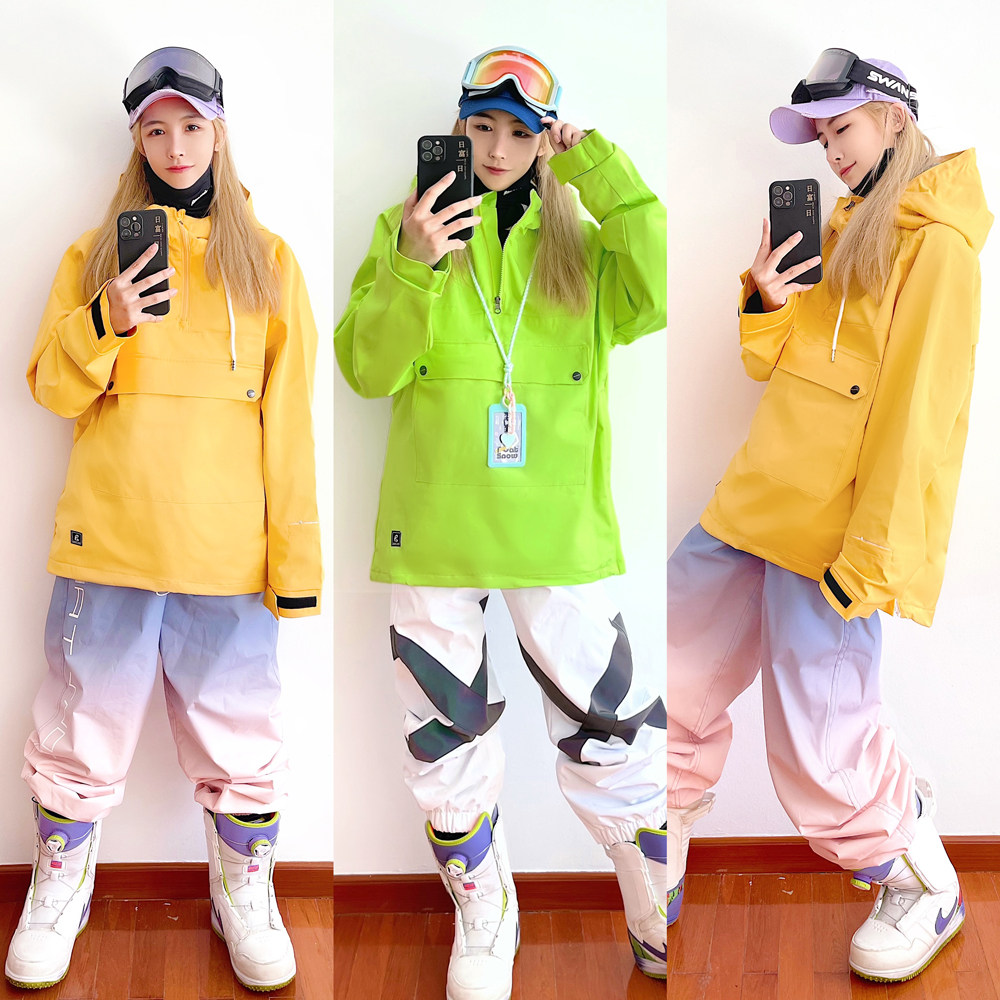 Snow Yipai winter ski suit windproof waterproof warm ski sweatshirt ski suit snowboard pullover female male tide