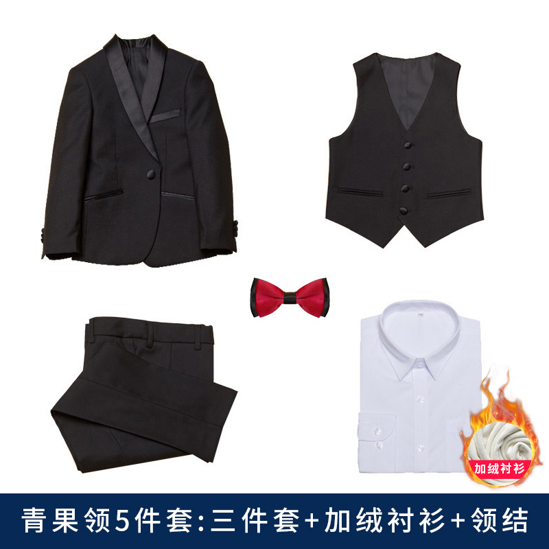 Trẻ em ăn mặc cậu bé hoa tuxedo phù hợp với mùa thu / mùa đông trẻ em ăn mặc cậu bé ảo thuật phù hợp với quần áo biểu diễn piano.