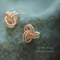 T DreamS925 standard silver Jedi solid petals fashion 100 hitch hollowed-out rigging everyday ear earrings