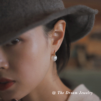 Round Dreams Time Pearl Earrings Earrings Small Crowd Design Sense Advanced Retro Style Vintage Temperament