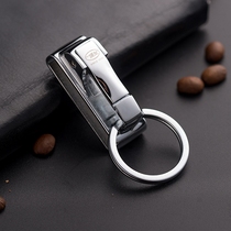 Bofriend Alloy Waist Hanging Key Button Men Car Key Chain Women Key Ring Metal Pendant Gift