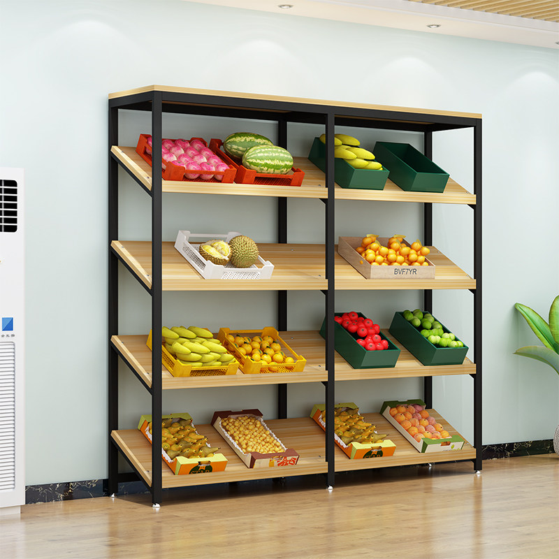 Shelf rack display cabinet inclined display cake fruit shopping mall shoe store Nakajima cabinet supermarket snack rack
