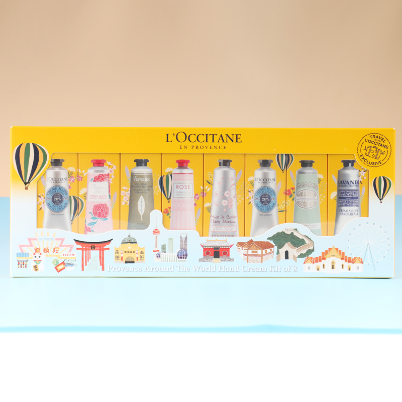 Oshu Tan Hand Cream 8 Only Kit Box Nourishing Moisturizing Milk Wood Fruit Rose Cherry Blossom Peony 30ml hose