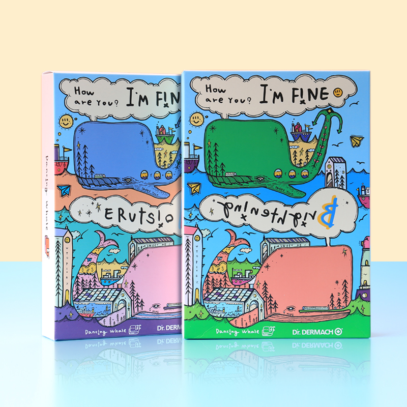 Korean Cheongdam Whale Mask ins new moisturizing moisturizing mild cartoon mask