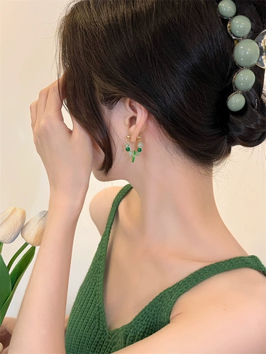 Этническая серебряная игла, ретро защитный амулет, пряжка, демисезонные серьги, серебро 925 пробы, этнический стиль