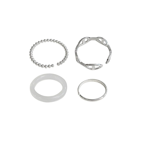 Tide, серебряный комплект, модное кольцо, простой и элегантный дизайн, на указательный палец, популярно в интернете