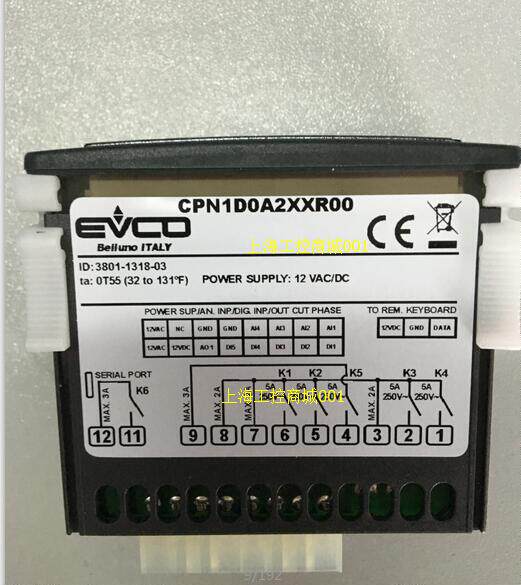 Italian EVCO American Control EVC0 Thermostat CPN1D0A2XXR00 Harness Thermostat