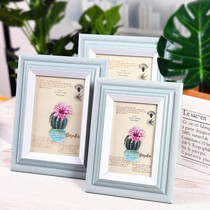 Ins Green wind photo frame Modern simple 6 inch 7 inch 8 inch 678 inch wall decorative frame photo frame table