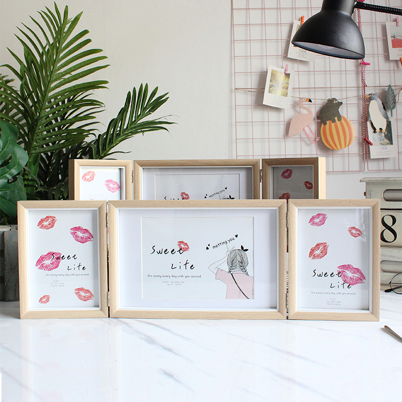 Creative Combination of 70% off Photo Frames for Display, Three Connected 6-Inch Photo Frames, 7inch 8inch Photo Frames for Office Desk, Nordic Style Decorations Creative Combination of 70% off Photo Frames for Display, Three Connected 6-Inch Photo Frames, 7inch 8inch Photo Frames for Office Desk, Nordic Style Decorations