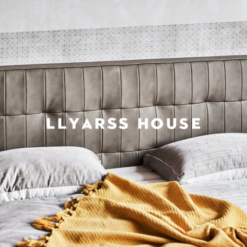 利亚斯 /Кожаная кровать/итальянский минималистский и минималистский мастер, лежащая кожаная атмосфера/zs