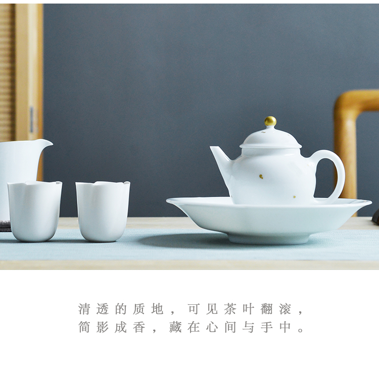 JingLan jingdezhen ceramic teapot kung fu tea set home tea teapot little teapot tea pot set