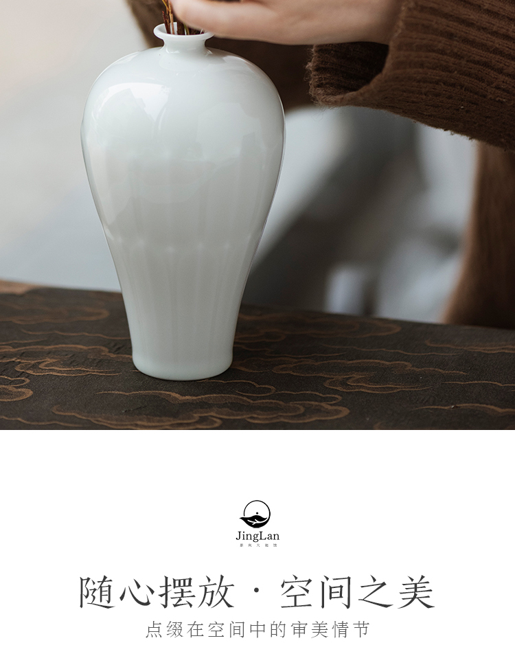 Good thing JingLan flower implement ceramic bottle name plum kung fu tea set vase furnishing articles flower arranging Chinese contracted sitting room tea bottle