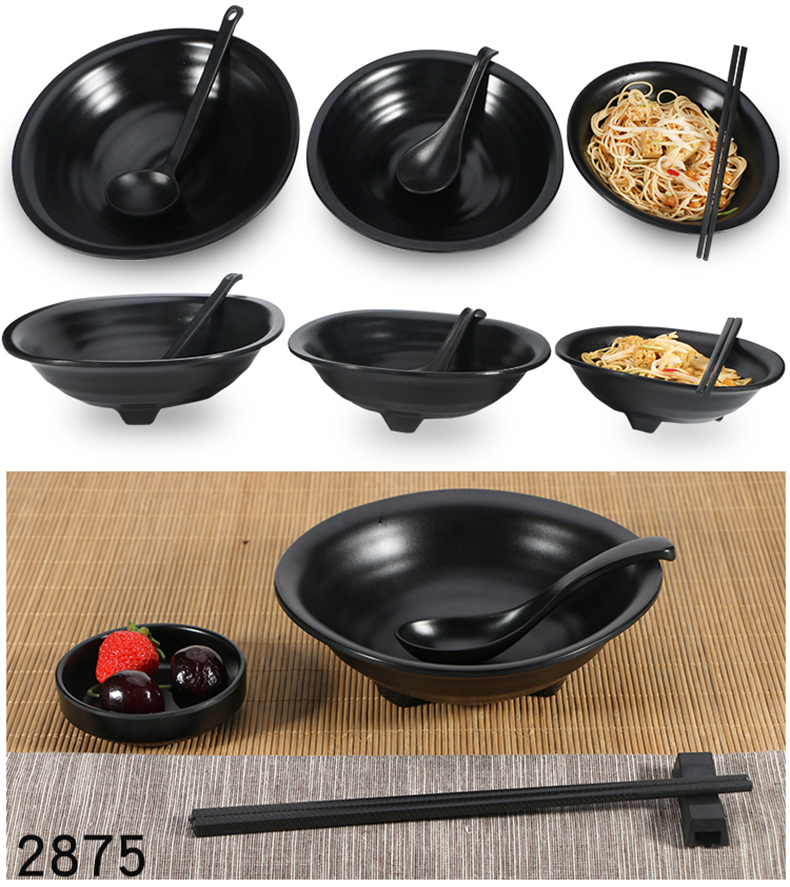 Ke Ting Melamine Bộ đồ ăn Mala Tang Lúa mì Nhật Bản Mì ăn liền Mì lạnh Lan Châu Ramen Sứ giả bằng sứ Bát gạo Hàn Quốc bát đĩa đẹp