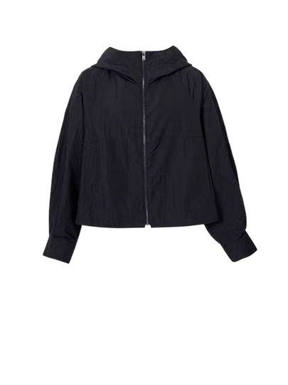 MM商场同款2025春秋新款休闲运动短外套藏青夹克上衣女5F2210171