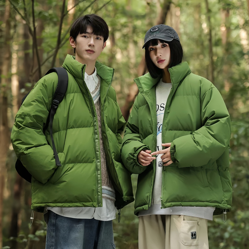 Women's down Jacket 2025 New Style, Very Stylish, Korean Version, Loose Short Style, Winter Thickened, Green, Flattering, Puffer Jacket for Men Women's down Jacket 2025 New Style, Very Stylish, Korean Version, Loose Short Style, Winter Thickened, Green, Flattering, Puffer Jacket for Men