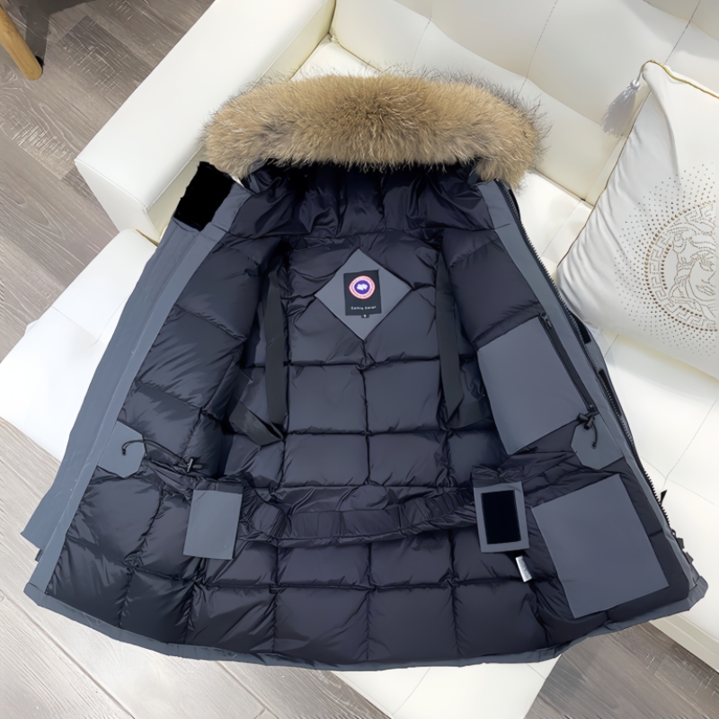 2023 Winter new Chuo goose down clothes men and women in the middle of the submachine clothes Northeast Thickened Tooling Pie Overcomes Anti-Season-Taobao