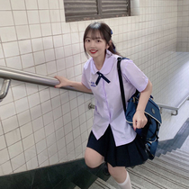 Thai school uniform Nano jk uniform genuine short sleeve shirt female student class uniform first love small water Thai shirt full set