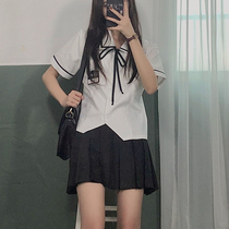 Small coconut JK shirt uniform skirt dress summer Japanese students shirt skirt full set school uniform class uniform female