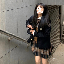 Black sugar ginger tea JK uniform dress dress late night fantasy original genuine pool too black West Japanese students full set of female