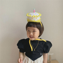 Korea ins children birthday hat baby cake hat boys and girls party arrangement decoration hat