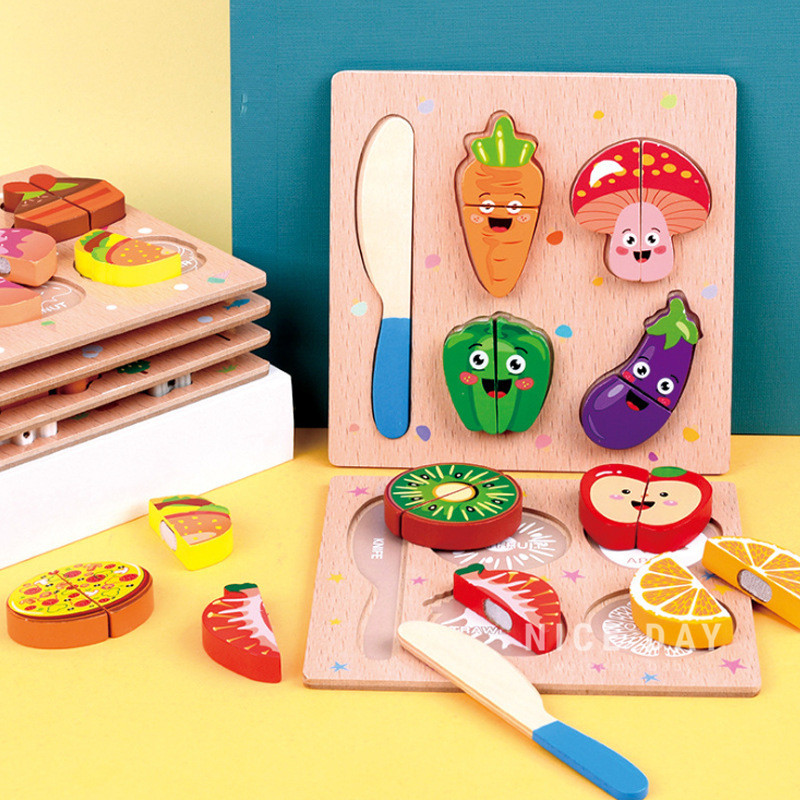 South Korea ins can cut fruit children's toys vegetables cut music hook and loop baby girl plays home wine simulation food