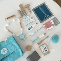 Korean ins Childrens House Doctor toy boy stethoscope baby simulation injection birthday gift