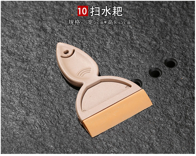 Kung Fu bộ trà phù hợp với phụ kiện trà thú cưng clip trà khăn nước bóng trà lễ sáu quý ông trà bút dao dao coaster phụ kiện bộ ấm trà thủy tinh cao cấp